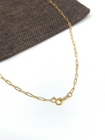 14k Gold Filled Paper Clip Chain | Fashion Jewellery Outlet | Fashion Jewellery Outlet