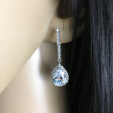 Bridal Cubic Zirconia Teardrop Earrings | Fashion Jewellery Outlet | Fashion Jewellery Outlet