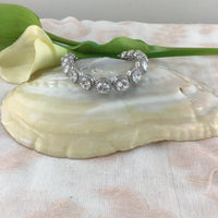 Cubic Zirconia Round Bridal Bracelet | Fashion Jewellery Outlet | Fashion Jewellery Outlet