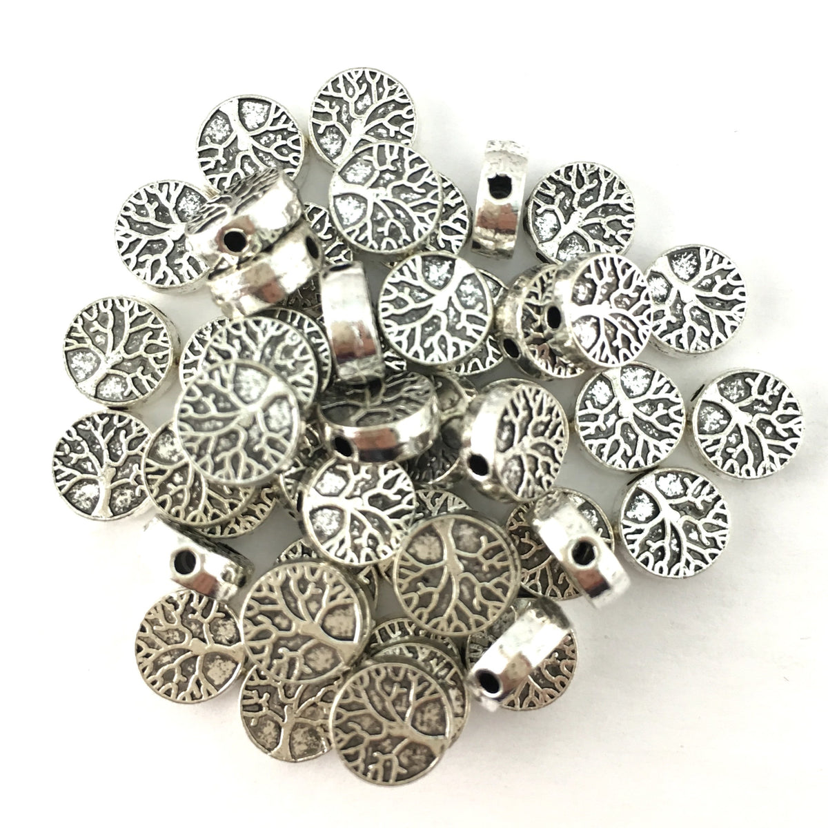 Tree of Life Beads, Antique Silver Bead Fashion Jewellery Outlet