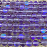 6mm Matte Purple Mystic Aura Beads | Fashion Jewellery Outlet | Fashion Jewellery Outlet