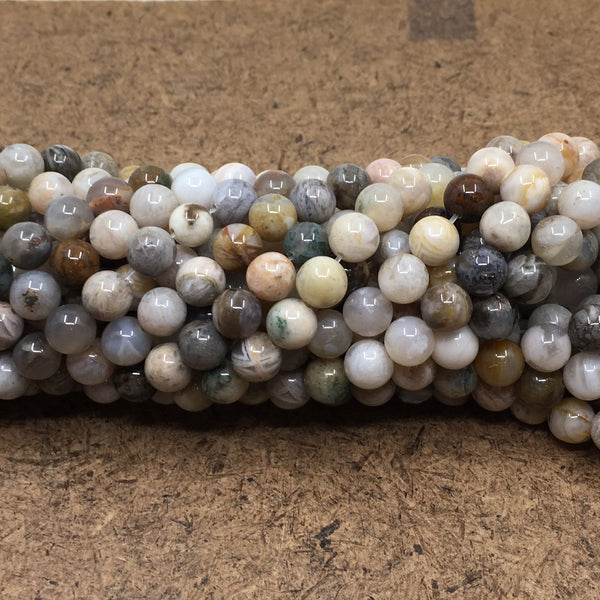 6mm Bamboo Agate Bead | Fashion Jewellery Outlet | Fashion Jewellery Outlet