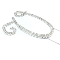 Silver Rhinestone Stud Cake Topper Letters | Fashion Jewellery Outlet | Fashion Jewellery Outlet