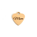 Mom Charm Laser Engraved | Fashion Jewellery Outlet | Fashion Jewellery Outlet