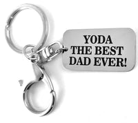 2 Sided Yoda The Best Dad Ever Keychain | Fashion Jewellery Outlet | Fashion Jewellery Outlet