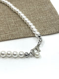 Shell Pearl Necklace & Bracelet Set | Fashion Jewellery Outlet