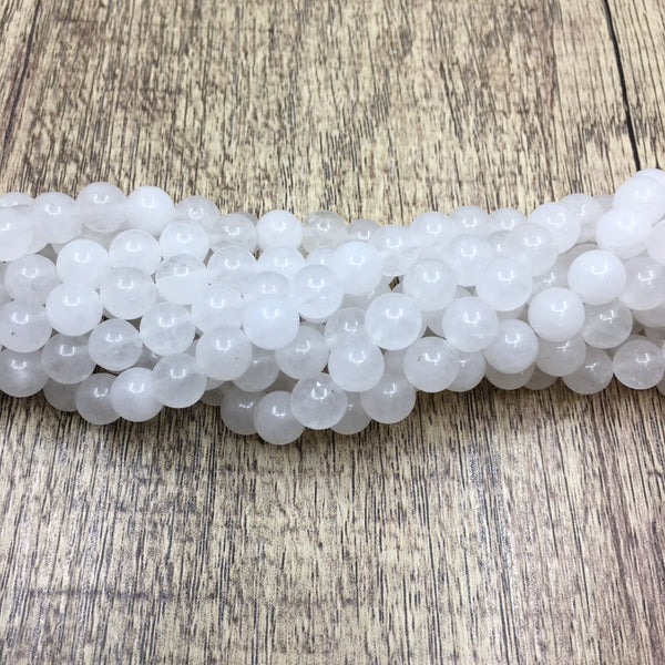 10 mm White Jade Bead | Fashion Jewellery Outlet | Fashion Jewellery Outlet