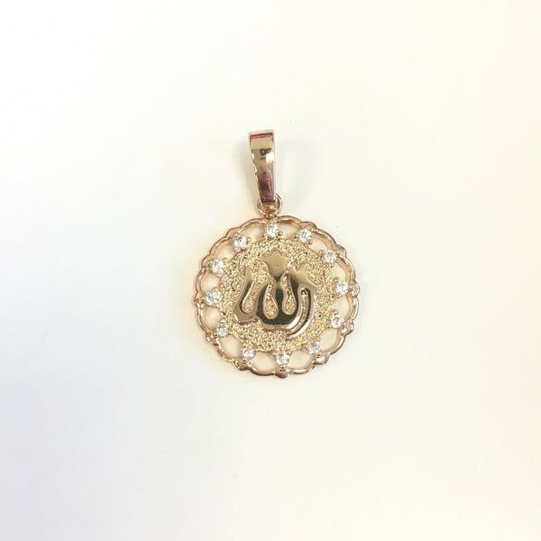 18k Gold Plated Allah Pendant | Fashion Jewellery Outlet | Fashion Jewellery Outlet