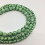 4mm Mint Green Howlite Bead | Fashion Jewellery Outlet | Fashion Jewellery Outlet
