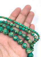4mm Imperial Sediment Green Bead | Fashion Jewellery Outlet | Fashion Jewellery Outlet