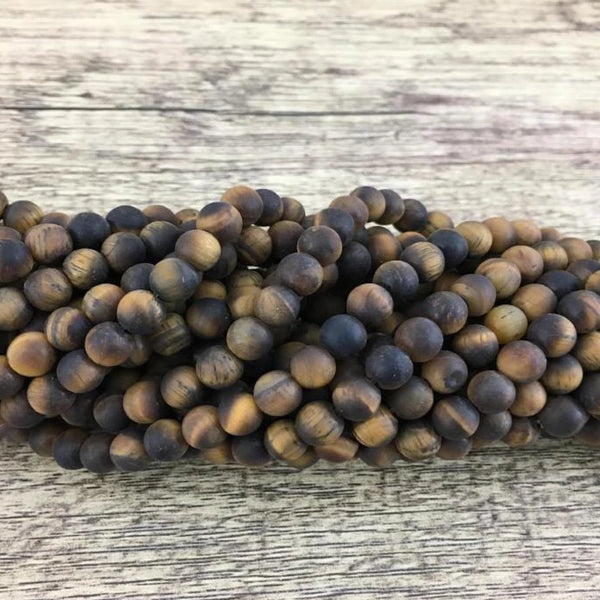4mm Frosted Tiger Eye Bead | Fashion Jewellery Outlet | Fashion Jewellery Outlet