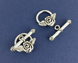 8 Sets Antique Silver Jewelry Toggle | Fashion Jewellery Outlet | Fashion Jewellery Outlet