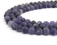 8mm Frosted Amethyst Bead | Fashion Jewellery Outlet | Fashion Jewellery Outlet