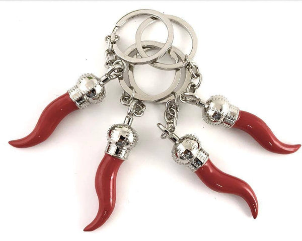 Italian Red Horn Key Chain, Cornetto, Good Luck Key chain, Italian Red Horn, | Fashion Jewellery Outlet