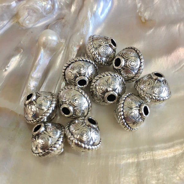 UFO Shaped Alloy Spacer Beads | Fashion Jewellery Outlet  | Fashion Jewellery Outlet