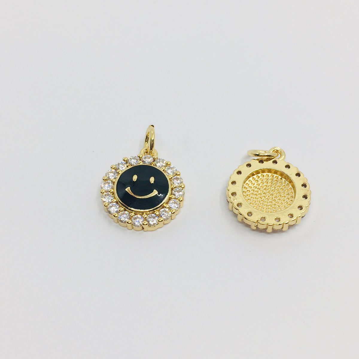Smiley Face Charm, 18k Gold Plated Fashion Jewellery Outlet