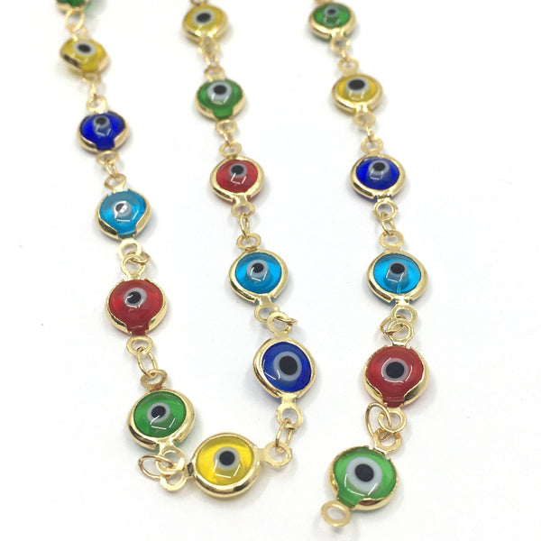 Evil Eye Channel Chain | Fashion Jewellery Outlet | Fashion Jewellery Outlet