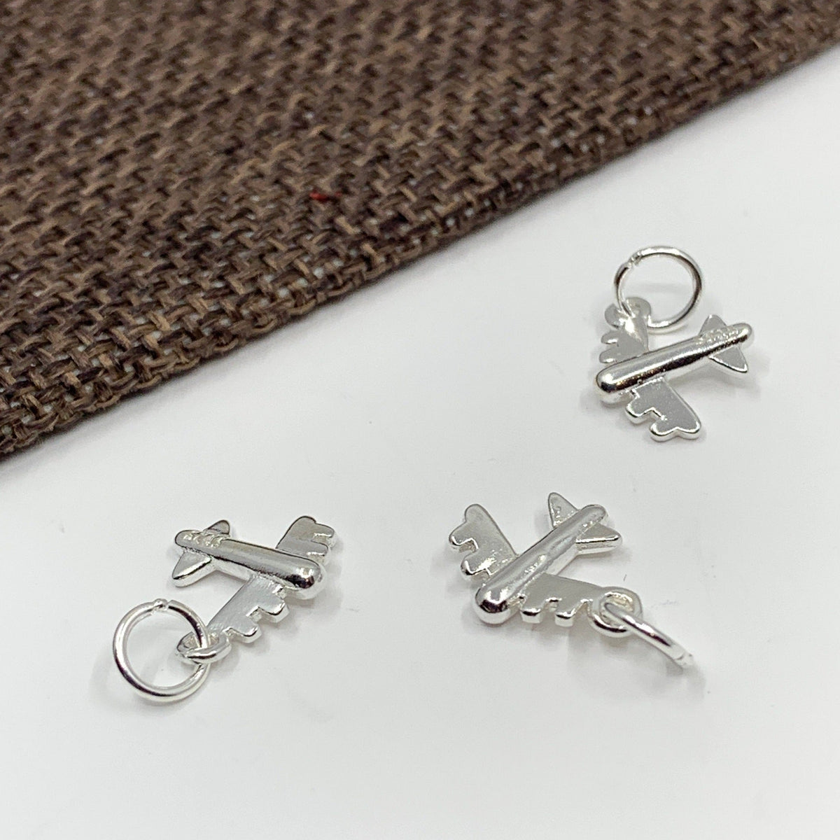 925 Sterling Silver Airplane Charm Fashion Jewellery Outlet