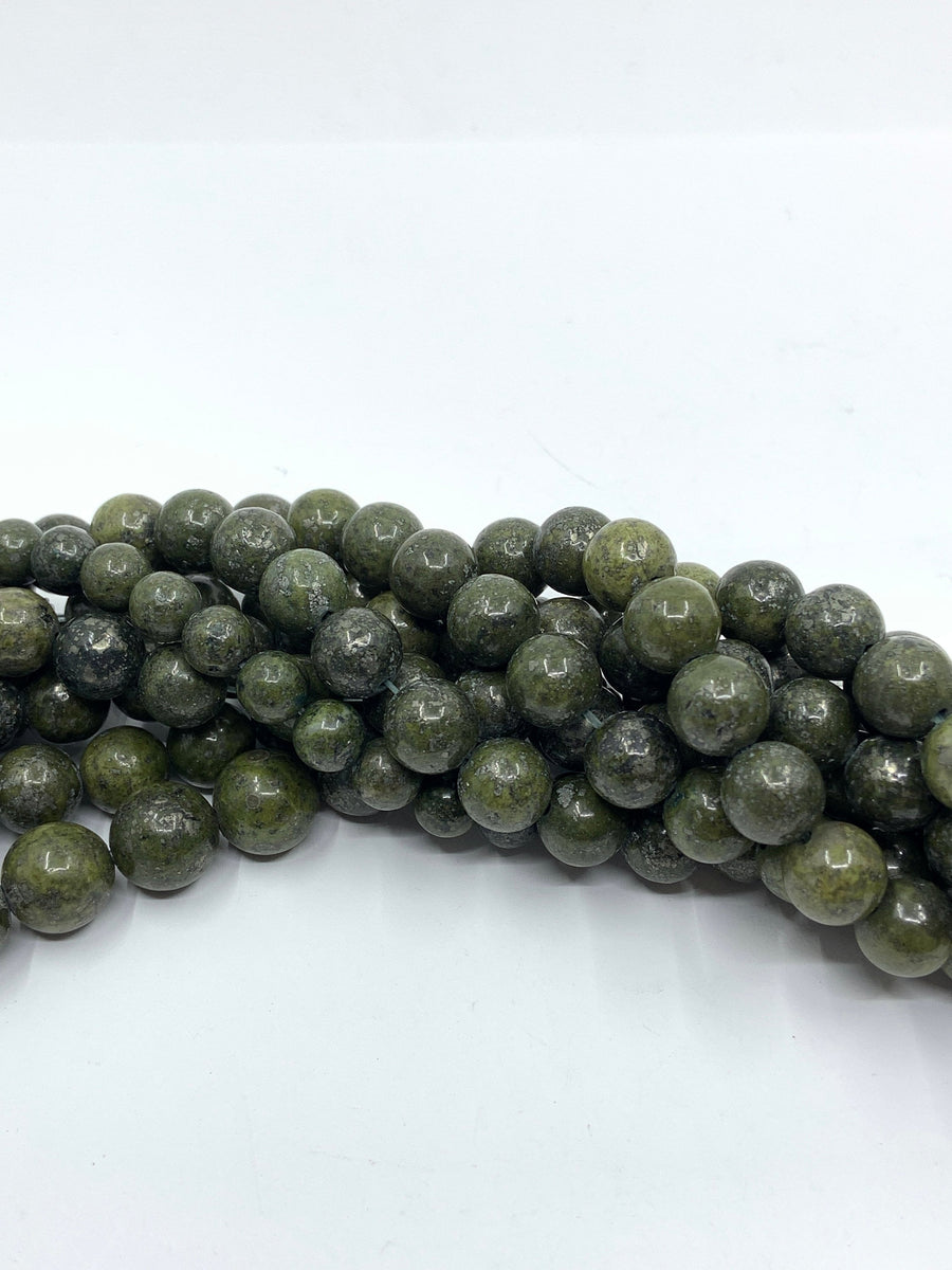 Forest green wood beads Fashion Jewellery Outlet