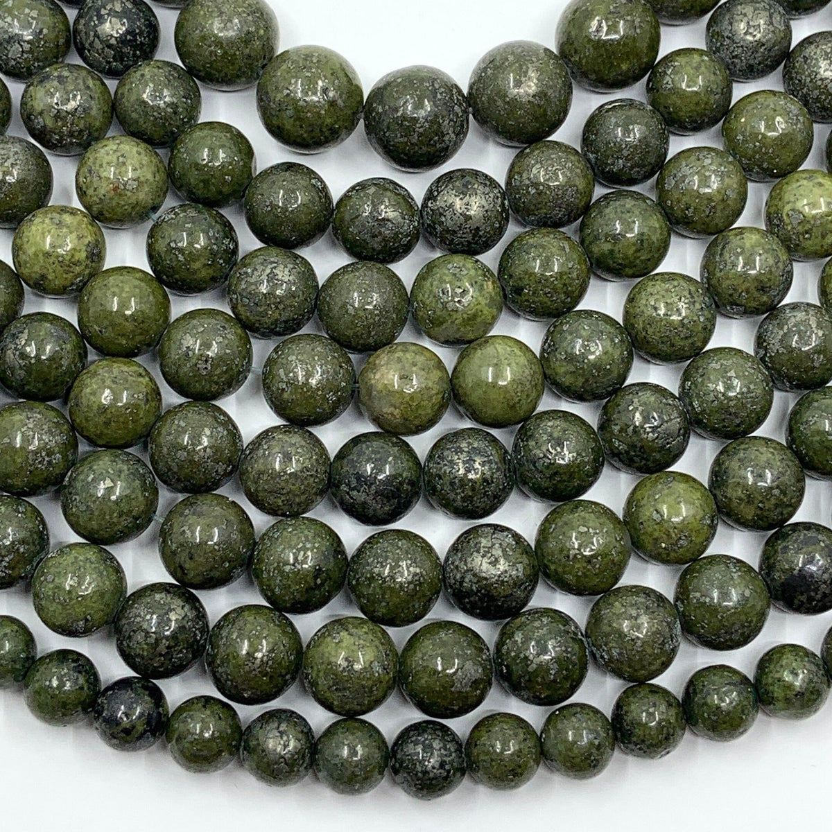 Forest green wood beads Fashion Jewellery Outlet