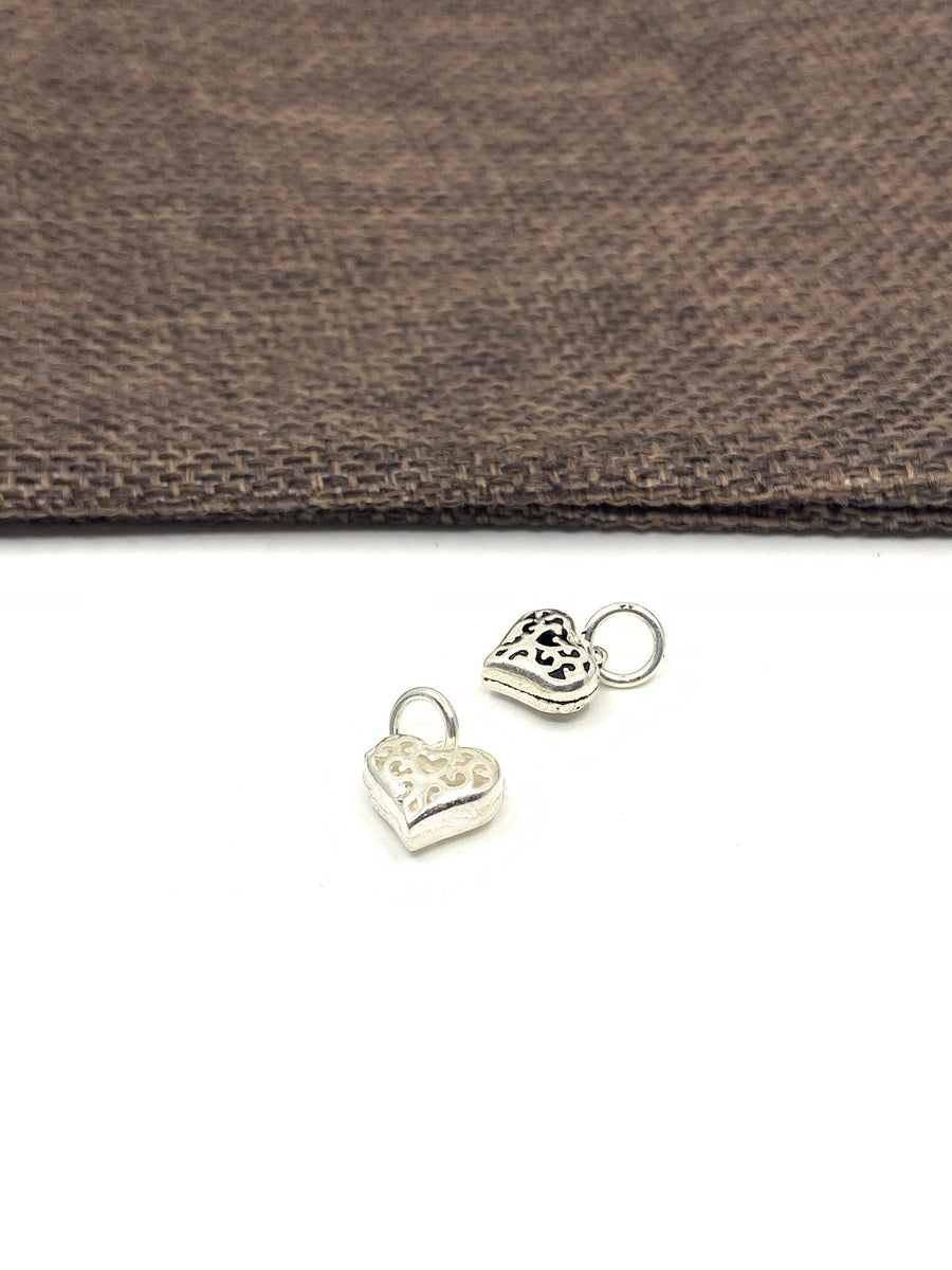 925 Sterling Silver Filigree Heart Fashion Jewellery Outlet