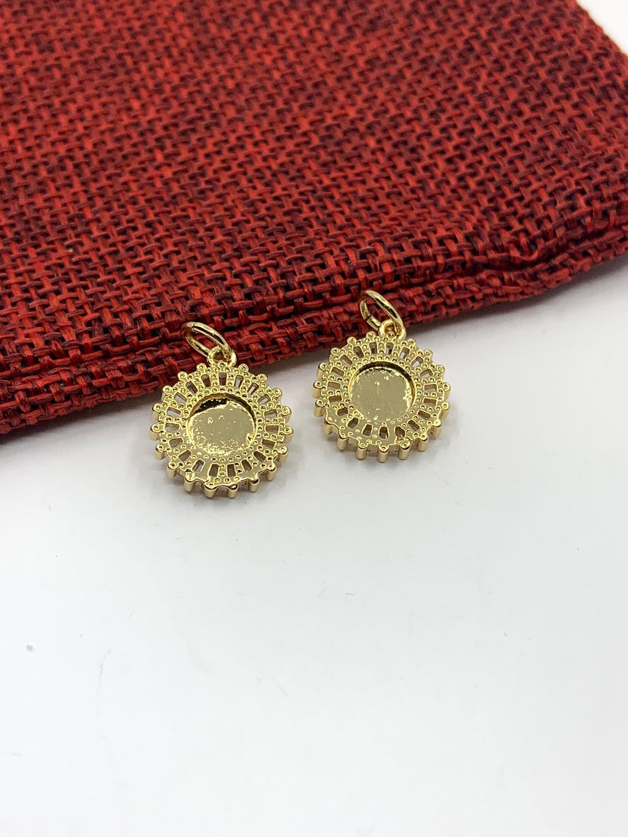 Smiley Face Sunflower Charm Fashion Jewellery Outlet