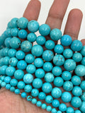 4mm blue turquoise beads