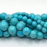 6mm Blue Turquoise Bead
