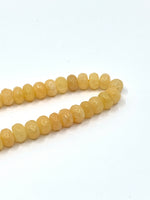Yellow jade beads