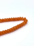 Orange jade beads