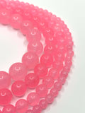 Pink Jade Beads in 4 different sizes
