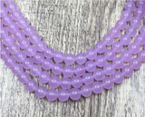 8mm lavender jade gemstone beads