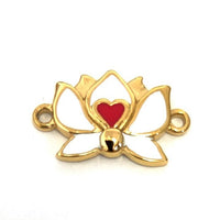Enamel Lotus Flower Connector | Fashion Jewellery Outlet | Fashion Jewellery Outlet