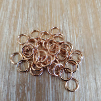 Brass Gold Plated Unsoldered Gold Jump Rings 7X0.8mm | Fashion Jewellery Outlet | Fashion Jewellery Outlet