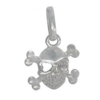 Sterling Silver Pirat Skull Charm | Fashion Jewellery Outlet | Fashion Jewellery Outlet