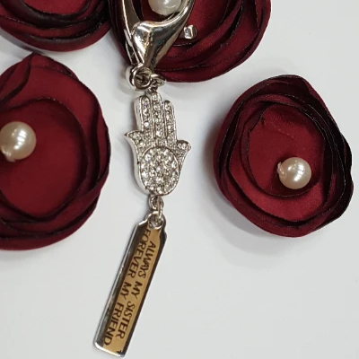 Best Friends Hamsa Personalized Keychain | Fashion Jewellery Outlet | Fashion Jewellery Outlet