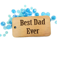 Gift for Dad Wood Charm - Wood Jewelry | Fashion Jewellery Outlet | Fashion Jewellery Outlet