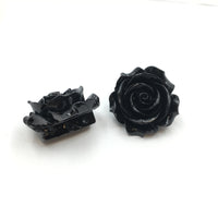 Black Rose Resin Bead | Fashion Jewellery Outlet | Fashion Jewellery Outlet