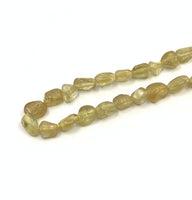 Yellow Apatite  Gemstone nugget beads