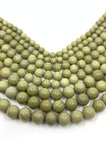 Olive green color jasper beads