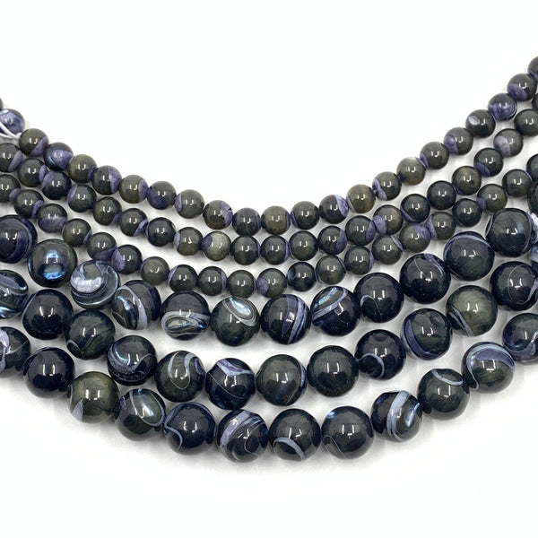 Grey Green Mother of Pearl Beads