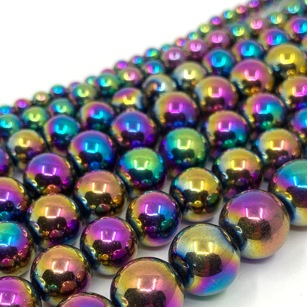 Rainbow Stone Hematite Beads
