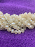 4mm, 6mm, 8mm and 10mm glass beads in Ivory color