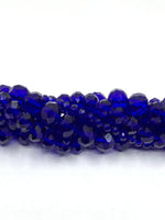 Dark Blue glass beads in 4mm, 6mm, 8mm and 10mm sizes