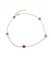 Evil Eye anklet with extension