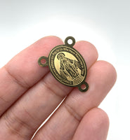 Virgin Mary Miraculous Medal Rosary Centerpiece