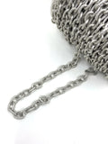 Unfinished Chunky Cable Chain dull silver