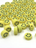 Yellow emoji beads