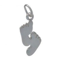 Sterling Silver Small Feet Charm | Fashion Jewellery Outlet | Fashion Jewellery Outlet