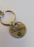 Personalized Pet Name Custom Keychain| Fashion Jewellery Outlet | Fashion Jewellery Outlet